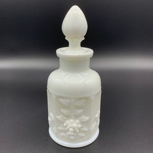 Westmorland Milk Glass Grape Perfume Bottle